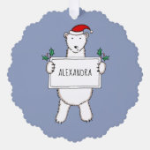 Polar Bear Ornament Karte (Vorderseite)