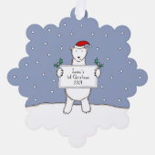 Polar Bear Ornament Karte (Vorderseite)