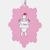 Polar Bear Ornament Karte (Linke Ecke)