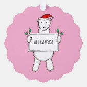 Polar Bear Ornament Karte (Vorderseite)