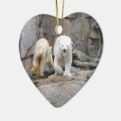 POLAR BEAR-Ornament Keramik Ornament (Links)