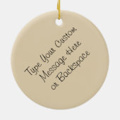 Polar Bear Ornament Mother Baby Personalisiert Gif (Hinten)