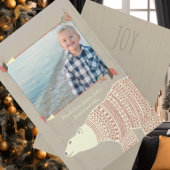 Polar Bear Owl Fowl Weihnachten mit Ihrem Foto