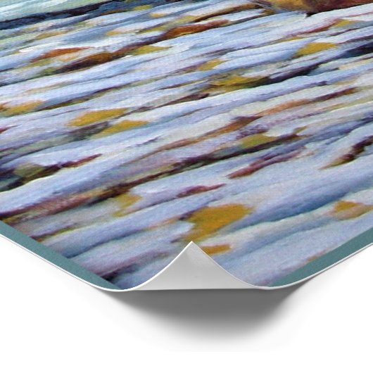 Polar Bear Painting Art Print Wildlife Wohngestalt Poster (Ecke)