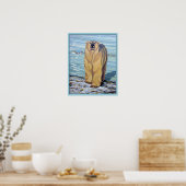 Polar Bear Painting Art Print Wildlife Wohngestalt Poster (Küche)
