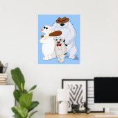Polar Bear Pals Poster Print (Heimbüro)
