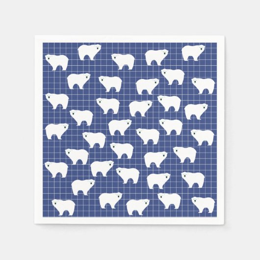 Polar Bear Paper Napkins Serviette (Vorderseite)