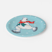 Polar Bear Pappteller (Schrägansicht)