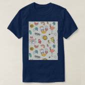 Polar Bear Parrot Flamingo Lemon Sun Watermelon T-Shirt (Design vorne)