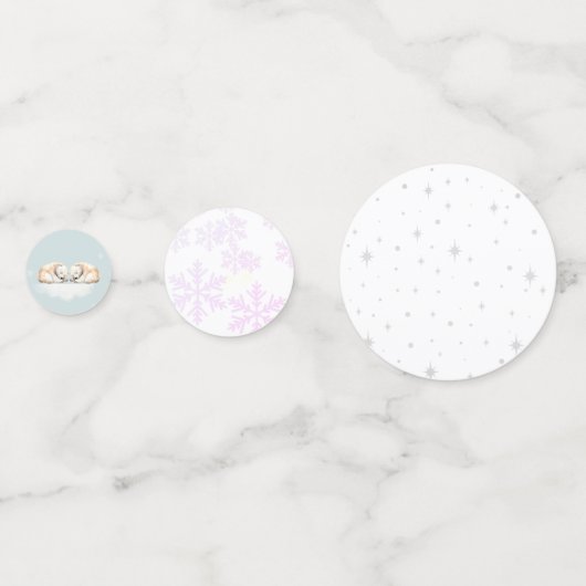 Polar Bear Party Confetti Konfetti (Vorderseiten)