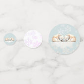 Polar Bear Party Confetti Konfetti (Rückseiten)