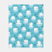 Polar Bear Party Fleecedecke (Vorderseite)