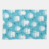 Polar Bear Party Geschirrtuch (Horizontal)