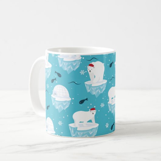 Polar Bear Party Kaffeetasse (Vorderseite Links)