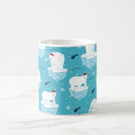 Polar Bear Party Kaffeetasse (Mittel)