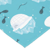 Polar Bear Party Kurzer Tischläufer (Ecke)