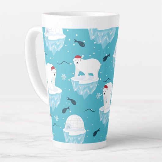Polar Bear Party Milchtasse (Linke Ecke)