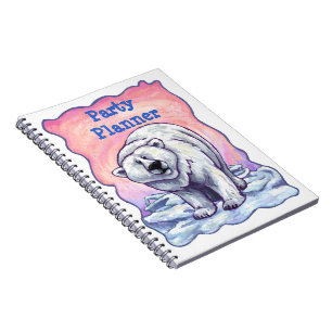 Polar Bear Party Planner Notebook Notizblock