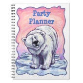 Polar Bear Party Planner Notebook Notizblock (Vorderseite)