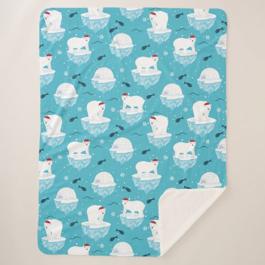 Polar Bear Party Sherpadecke (Vorderseite)