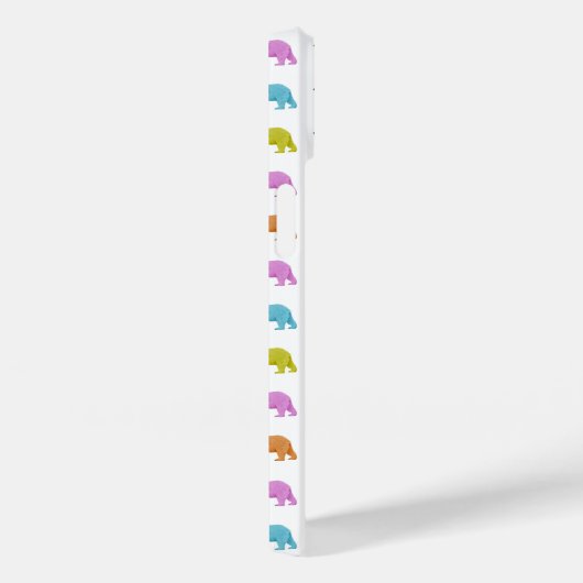 Polar Bear Pattern iPhone Case (Rückseite / Rechts)