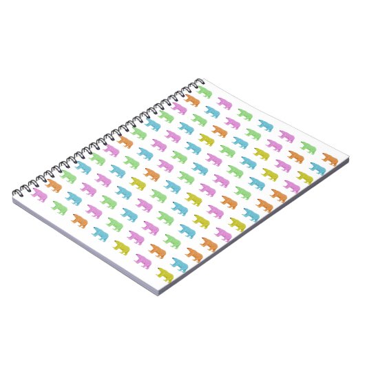 Polar Bear Pattern Notizblock (Linke Seite)