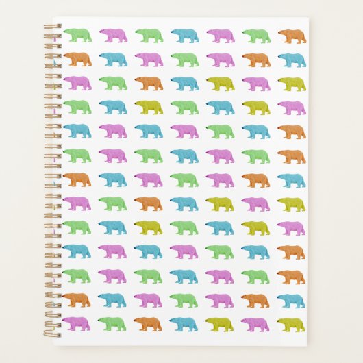 Polar Bear Pattern Planner Planer (Vorderseite)