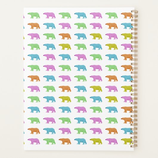 Polar Bear Pattern Planner Planer (Rückseite)