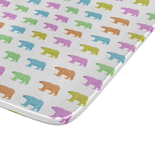 Polar Bear Pattern Schneidebrett (Ecke)