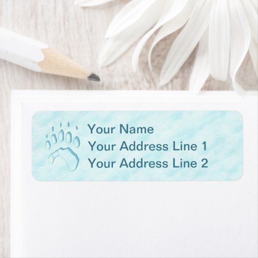 Polar Bear Paw Print (Insitu)