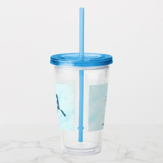 Polar Bear Paw Print Acryltrinkbecher (Rechts)