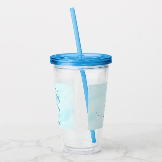 Polar Bear Paw Print Acryltrinkbecher (Links)