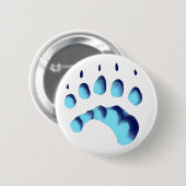 Polar Bear Paw Print Button (Vorne & Hinten)