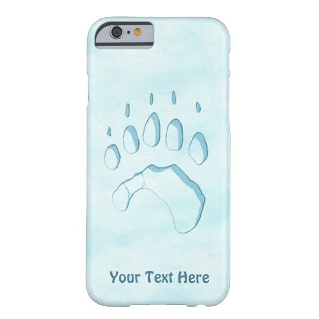 Polar Bear Paw Print Case-Mate iPhone Hülle (Rückseite)