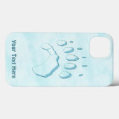Polar Bear Paw Print Case-Mate iPhone Hülle (Rückseite (Horizontal))