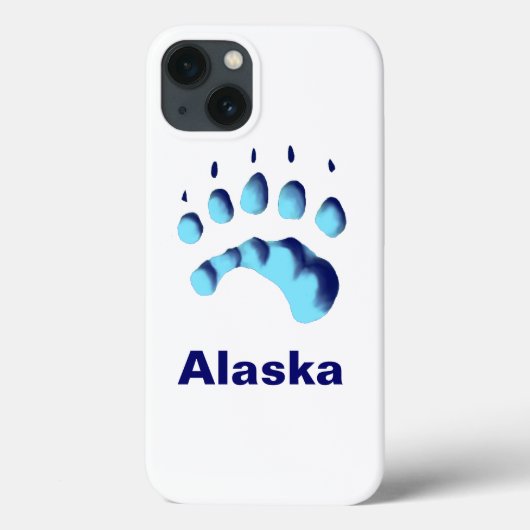 Polar Bear Paw Print Case-Mate iPhone Hülle (Rückseite)