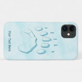 Polar Bear Paw Print Case-Mate iPhone Hülle (Rückseite (Horizontal))