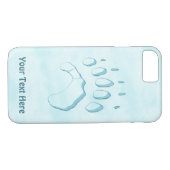 Polar Bear Paw Print Case-Mate iPhone Hülle (Rückseite (Horizontal))