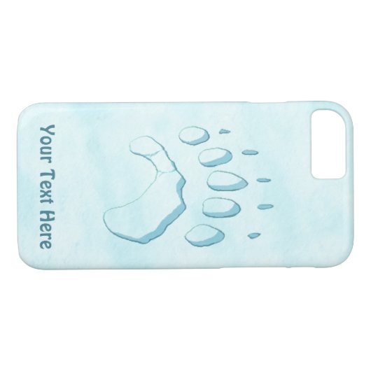 Polar Bear Paw Print Case-Mate iPhone Hülle (Rückseite (Horizontal))