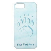 Polar Bear Paw Print Case-Mate iPhone Hülle (Rückseite)