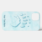 Polar Bear Paw Print Case-Mate iPhone Hülle (Rückseite (Horizontal))