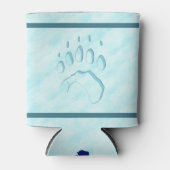 Polar Bear Paw Print Dosenkühler (Vorderseite)