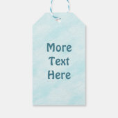 Polar Bear Paw Print Geschenkanhänger (Rückseite)