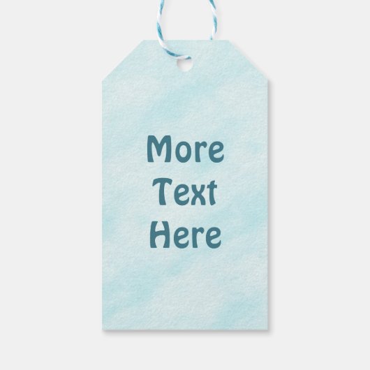 Polar Bear Paw Print Geschenkanhänger (Rückseite)