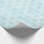 Polar Bear Paw Print Geschenkpapier (Ecke)