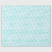 Polar Bear Paw Print Geschenkpapier (Flach)