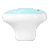 Polar Bear Paw Print Keramikknauf (Seitenansicht)