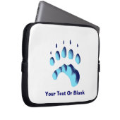 Polar Bear Paw Print Laptopschutzhülle (Vorne Rechts)