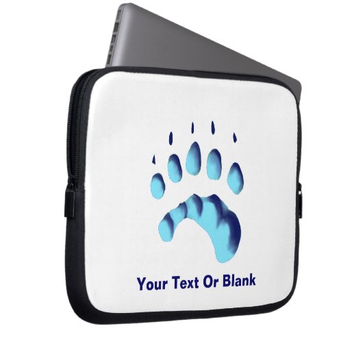 Polar Bear Paw Print Laptopschutzhülle (Vorne Rechts)