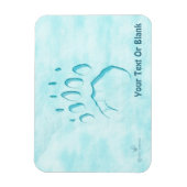 Polar Bear Paw Print Magnet (Vertikal)